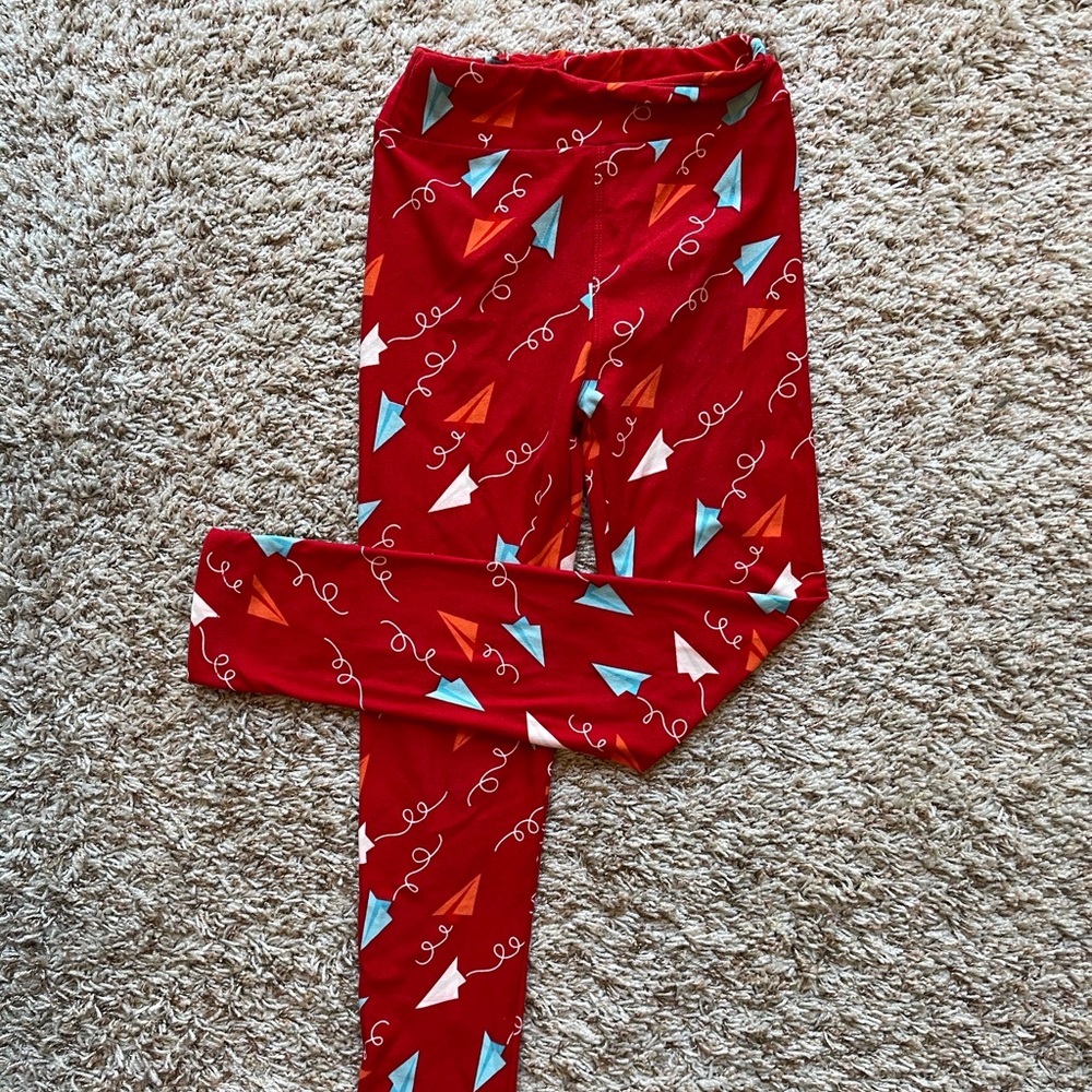 Paper Airplane LuLaRoe leggings